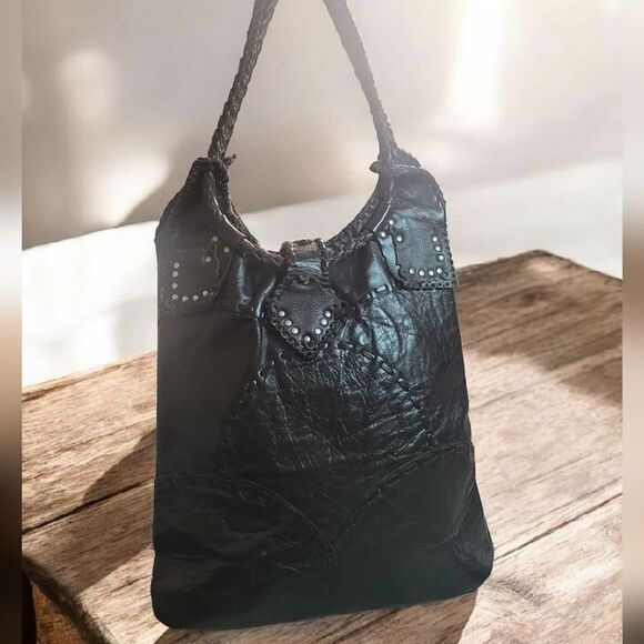 All Leather Brown Women's Tote Bag And NECKLACE SET IN EUC - Picture 2 of 12